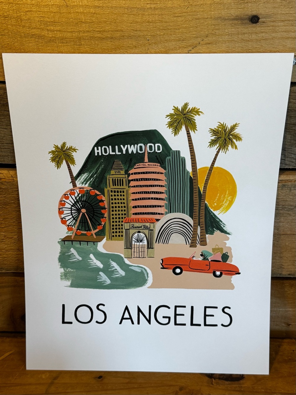 Rifle Paper Co. Los Angeles World Traveler Art Print 11x14